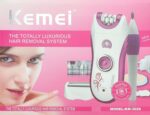ماكينة إزالة الشعر Kemei 3×1 للسيدات – KM-3026 | Kemei 3-in-1 Ladies Hair Removal System – KM-3026