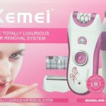 ماكينة إزالة الشعر Kemei 3×1 للسيدات – KM-3026 | Kemei 3-in-1 Ladies Hair Removal System – KM-3026