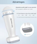 جهاز ديرما ستامب Bioneedle بإبر دقيقة قابلة للتعديل للعناية بالبشرة وتحفيز نمو الشعر – Bioneedle Adjustable Microneedling Derma Stamp for Skin Care & Hair Growth (120 Needles) - Image 4