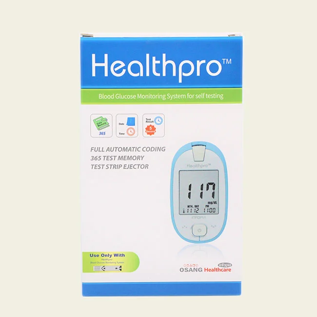 Healthpro-Blood-Glucose-Monitoring-System-for-self-testing Health Pro Blood Glucose Monitor جهاز سكر هيلث برو - الصورة 1