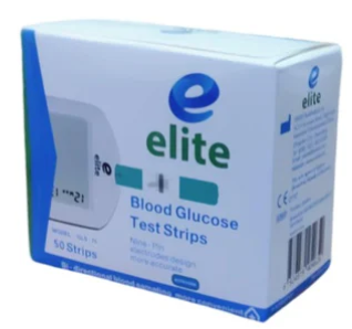 Elite Blood Glucose Test Strips (50 Strips) – High-Accuracy Blood Sugar Testing