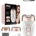 ماكينة إزالة الشعر النسائية 3×1 من DSP مع الحلاقة والتقشير – DSP 3-in-1 Ladies Hair Removal, Shaving & Dermabrasion Grooming Kit