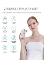 ماكينة إزالة الشعر النسائية 3×1 من DSP مع الحلاقة والتقشير – DSP 3-in-1 Ladies Hair Removal, Shaving & Dermabrasion Grooming Kit - Image 2