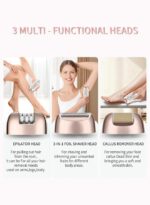 ماكينة إزالة الشعر النسائية 3×1 من DSP مع الحلاقة والتقشير – DSP 3-in-1 Ladies Hair Removal, Shaving & Dermabrasion Grooming Kit - Image 4