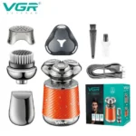 طقم حلاقة VGR V-391 المتكامل (3 في 1): حلاقة ذقن، تنظيف بشرة، وتشذيب دقيق | VGR V-391 Professional 3-in-1 Grooming Kit