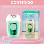 ماكينة إزالة الشعر النسائية VGR V-760 الاحترافية: نظام 18 ملقاط، سرعتان تيربو، بطارية ليثيوم وشاشة رقمية LED | VGR V-760 Professional Lady Epilator with 18 Tweezers System - Image 10