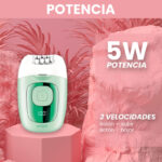 ماكينة إزالة الشعر النسائية VGR V-760 الاحترافية: نظام 18 ملقاط، سرعتان تيربو، بطارية ليثيوم وشاشة رقمية LED | VGR V-760 Professional Lady Epilator with 18 Tweezers System - Image 3