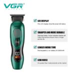 ماكينة حلاقة VGR V-227 توربو الرقمية | VGR V-227 Professional Turbo Digital Hair Trimmer - Image 4