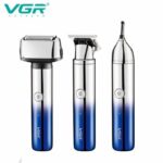 ⁦ماكينة VGR V-365 الاحترافية (3 في 1) - حلاقة وتنعيم وتشذيب | VGR V-365 3-in-1 Professional Grooming Kit⁩ - الصورة ⁦4⁩