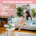 ماكينة إزالة الشعر النسائية VGR V-760 الاحترافية: نظام 18 ملقاط، سرعتان تيربو، بطارية ليثيوم وشاشة رقمية LED | VGR V-760 Professional Lady Epilator with 18 Tweezers System - Image 4