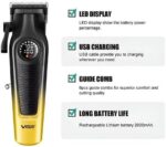ماكينة VGR V-196 الاحترافية بشاشة LCD للتدرج | VGR V-196 Professional LCD Hair Clipper - Image 2