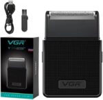 ماكينة حلاقة وتنعيم VGR V-376 الاحترافية بتصميم شبكي ونظام شحن USB | VGR V-376 Professional Foil Shaver