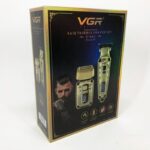 طقم VGR V-641 الاحترافي (ماكينة حلاقة + ماكينة تنعيم) هيكل معدني بالكامل | VGR V-641 Professional Hair Trimmer & Shaver Set