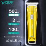 ⁦ماكينة تشذيب VGR V-955 الاحترافية بتصميم ذهبي وشحن USB | VGR V-955 Professional Gold Hair Trimmer⁩ - الصورة ⁦7⁩