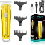 ماكينة تشذيب VGR V-955 الاحترافية بتصميم ذهبي وشحن USB | VGR V-955 Professional Gold Hair Trimmer