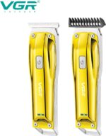 ⁦ماكينة تشذيب VGR V-955 الاحترافية بتصميم ذهبي وشحن USB | VGR V-955 Professional Gold Hair Trimmer⁩ - الصورة ⁦4⁩