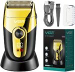 ماكينة حلاقة VGR V-383: تنعيم مزدوج، ضد الماء IPX4 وقاعدة شحن | VGR V-383: Dual Floating Foils, IPX4 Waterproof & Charging Base