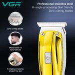 ⁦ماكينة تشذيب VGR V-955 الاحترافية بتصميم ذهبي وشحن USB | VGR V-955 Professional Gold Hair Trimmer⁩ - الصورة ⁦5⁩