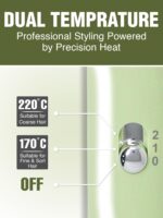 ⁦مكواة تجعيد الشعر الاحترافية VGR V-565 بقطر 19 ملم وحرارة تصل إلى 220 درجة مئوية | VGR V-565 Professional Hair Curler - 19mm Barrel & Max 220°C⁩ - الصورة ⁦5⁩