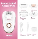 ماكينة حلاقة VGR V-739 النسائية 3 في 1: إزالة شعر متكاملة، مقاومة للماء IPX4، وإضاءة LED ذكية | VGR V-739 3-in-1 Professional Lady Epilator & Shaver - Image 8