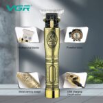 ⁦ماكينة VGR V-081 الملكية للتحديد والرسم | VGR V-081 Professional Golden Trimmer⁩ - الصورة ⁦5⁩