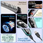 ⁦ماكينة حلاقة وتشذيب احترافية VGR VL-075 – Professional Hair Trimmer (Limited Edition)⁩ - الصورة ⁦2⁩