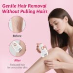 ماكينة حلاقة VGR V-739 النسائية 3 في 1: إزالة شعر متكاملة، مقاومة للماء IPX4، وإضاءة LED ذكية | VGR V-739 3-in-1 Professional Lady Epilator & Shaver - Image 3