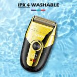 ماكينة حلاقة VGR V-383: تنعيم مزدوج، ضد الماء IPX4 وقاعدة شحن | VGR V-383: Dual Floating Foils, IPX4 Waterproof & Charging Base - Image 2