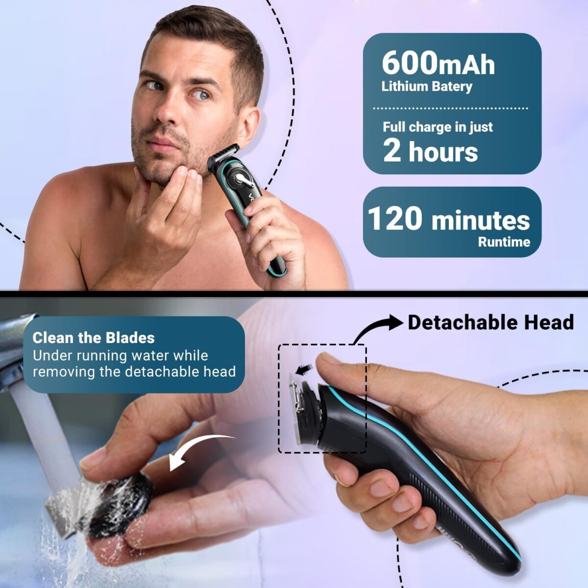 ⁦ماكينة حلاقة وتشذيب احترافية VGR VL-075 – Professional Hair Trimmer (Limited Edition)⁩ - الصورة ⁦4⁩