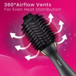 فرشاة ومصفف شعر VGR V-492 الاحترافية 2 في 1 بقوة 1000 واط | VGR V-492 Professional One-Step Hair Dryer & Styler (1000W) - Image 4