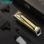 ⁦ماكينة تشذيب VGR V-955 الاحترافية بتصميم ذهبي وشحن USB | VGR V-955 Professional Gold Hair Trimmer⁩ - الصورة ⁦6⁩