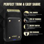 ⁦ماكينة حلاقة VGR V-353 الاحترافية بنظام الرقاقة (Foil) | VGR V-353 Professional Men's Foil Shaver & Super Trim⁩ - الصورة ⁦7⁩