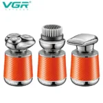 طقم حلاقة VGR V-391 المتكامل (3 في 1): حلاقة ذقن، تنظيف بشرة، وتشذيب دقيق | VGR V-391 Professional 3-in-1 Grooming Kit - Image 5