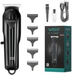VGR V-982 Professional Hair Trimmer with Precision T-Blade, LCD Display – Corded & Cordless Use - Image 2
