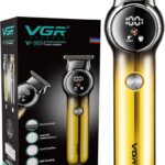 VGR V-989 Rechargeable Hair Trimmer with Ceramic Blade – Up to 180 Minutes Runtime and Smart LED Display