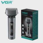 ماكينة حلاقة VGR V-381 الاحترافية: نعومة فائقة بتقنية الشفرات المزدوجة ومقاومة كاملة للماء IPX7.