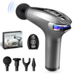 مسدس التدليك الاحترافي Fascial Gun Pro المزود بشاشة LED ذكية و4 رؤوس متخصصة للاستشفاء العضلي العميق.