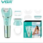 VGR V-753 Professional 2-in-1 Lady Epilator – LED Display, Rechargeable Lithium Battery & IPX7 Waterproof Design - Image 2