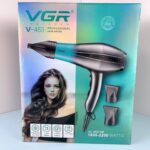 مجفف شعر احترافي VGR V-463 بمحرك AC قوي 2200 وات مع 3 درجات حرارة و2 سرعة وفوهات تركيز