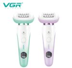 ماكينة العناية النسائية VGR V-750 الاحترافية 5 في 1: جهاز إزالة شعر متكامل، حلاقة، تنظيف البشرة، ومساج مع شاشة LED ذكية | VGR V-750 Professional 5-in-1 Lady Care Kit - Image 4