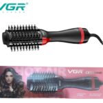 فرشاة تصفيف وتجفيف الشعر VGR V-416 الاحترافية (Hot Air Brush): قوة 1000 واط مع إعدادات حرارة متعددة لتجفيف وتنعيم الشعر بلمسة واحدة | VGR V-416 Professional Hot Air Brush for Drying and Curling