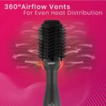 فرشاة تصفيف وتجفيف الشعر VGR V-416 الاحترافية (Hot Air Brush): قوة 1000 واط مع إعدادات حرارة متعددة لتجفيف وتنعيم الشعر بلمسة واحدة | VGR V-416 Professional Hot Air Brush for Drying and Curling - Image 4