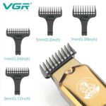 ⁦ماكينة حلاقة VGR V-927 الاحترافية المقاومة للماء (IPX7) مع شاشة LED وشحن USB | VGR V-927 Professional Hair Trimmer - IPX7 Waterproof with LED Display & USB Charging⁩ - الصورة ⁦4⁩