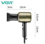 ⁦مجفف الشعر الاحترافي VGR V-453 بقوة 1800-2200 واط ومحرك AC طويل الأمد | VGR V-453 Professional Hair Dryer - 1800-2200W with Powerful AC Motor⁩ - الصورة ⁦4⁩